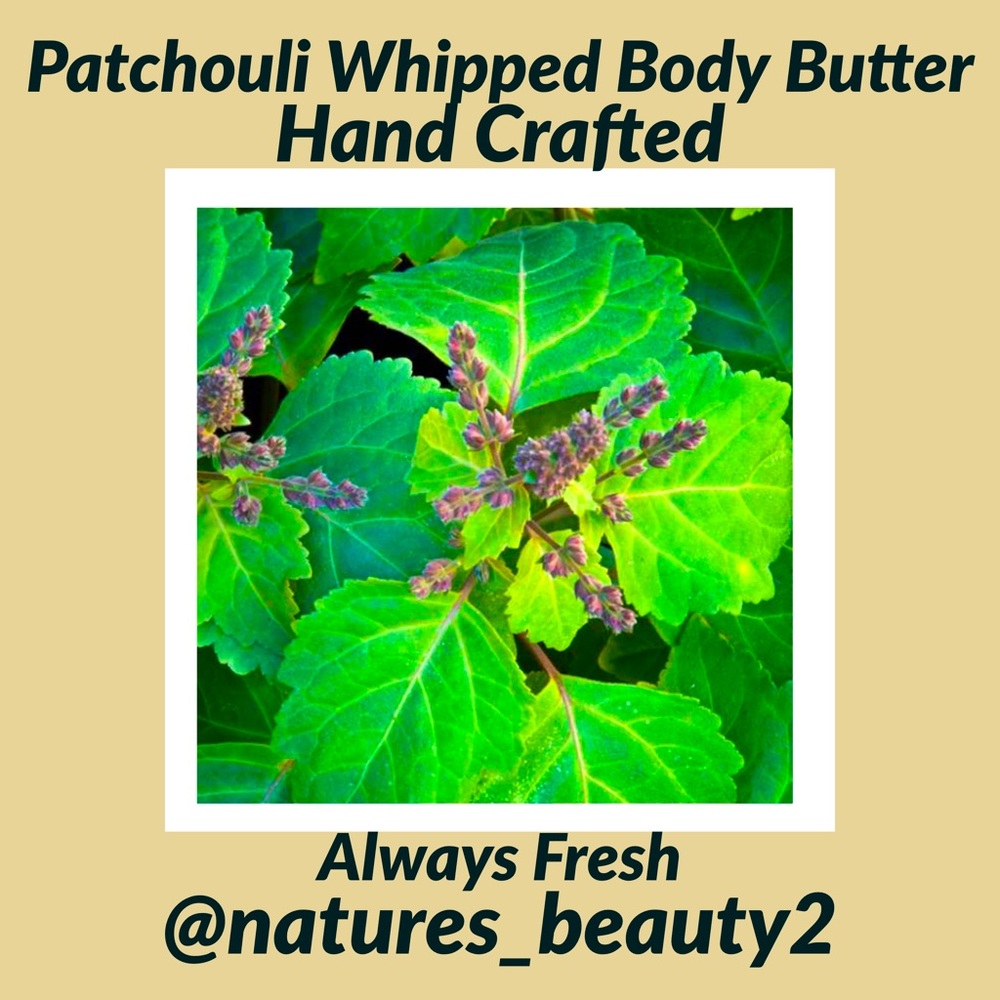 Patchouli whipped body butter hand crafted